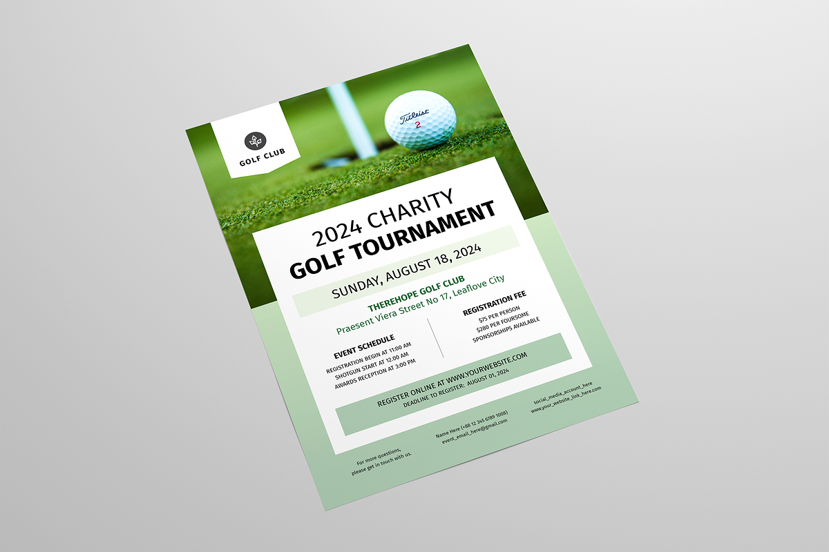 Golf Event Flyer Bundle, a Flyer Template by Leaflove (Photo 2 of 6)