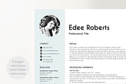 resume with photo, a Resume Template by PinkJellyfish (Thumbnail 2 of 8)