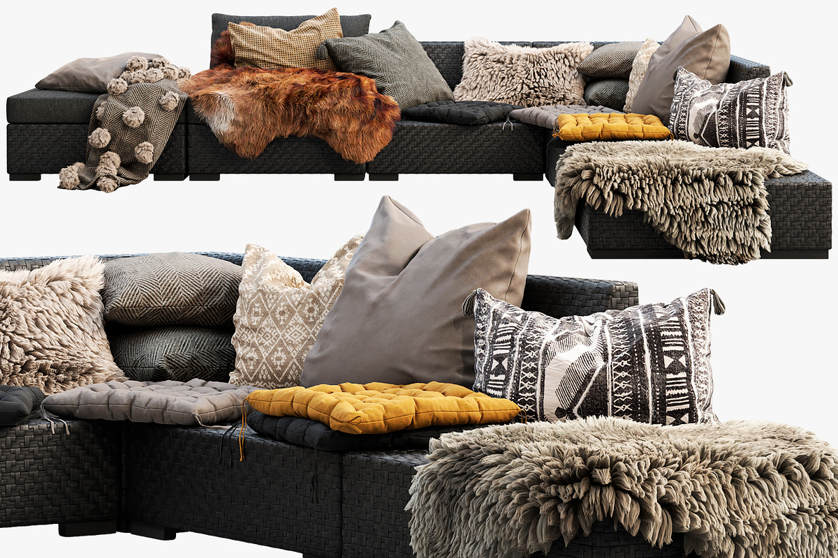 Brown Jordan 4M outdoor wicker sofa, a Furniture 3D Model by 3dmitruk (Photo 1 of 27)