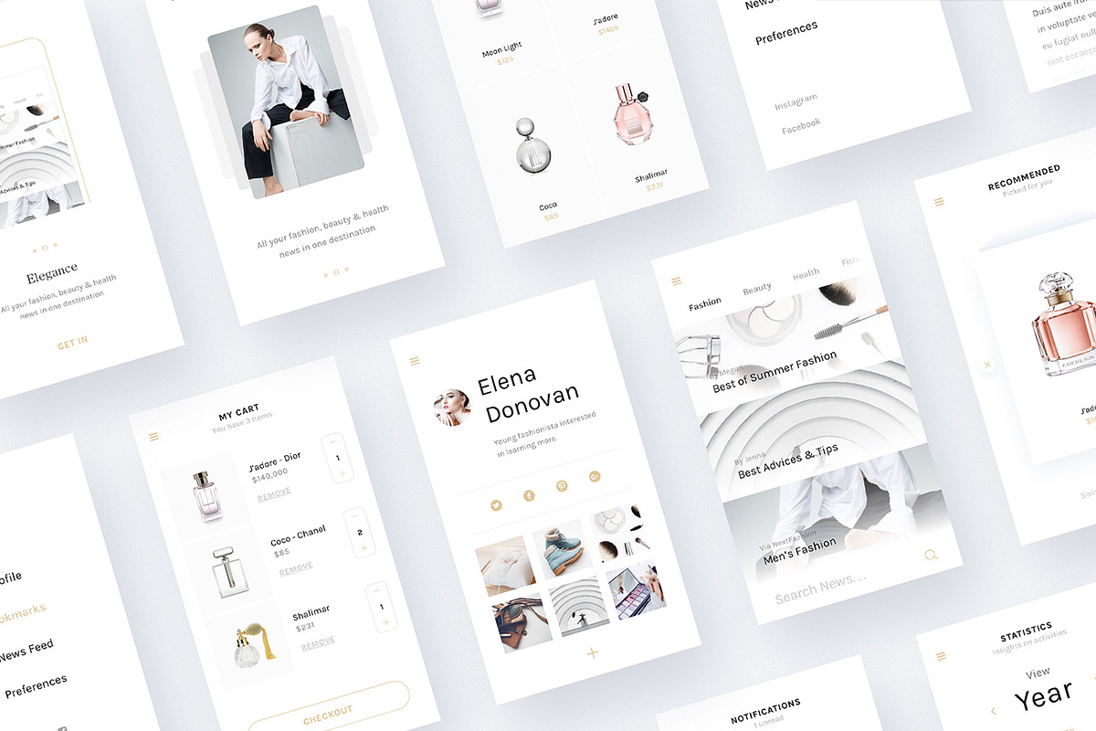 Elegance - Luxury Fashion UI Kit, an UI Kit Template by Nimart (Photo 3 of 4)