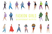 Fashion girls character, a Person Illustration by lemonoff (Thumbnail 3 of 5)