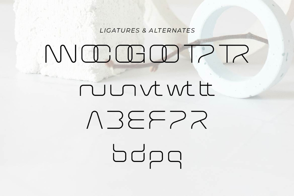Space Void – Minimal Technology Font, a Sans Serif Font by Artiveko (Photo 4 of 8)
