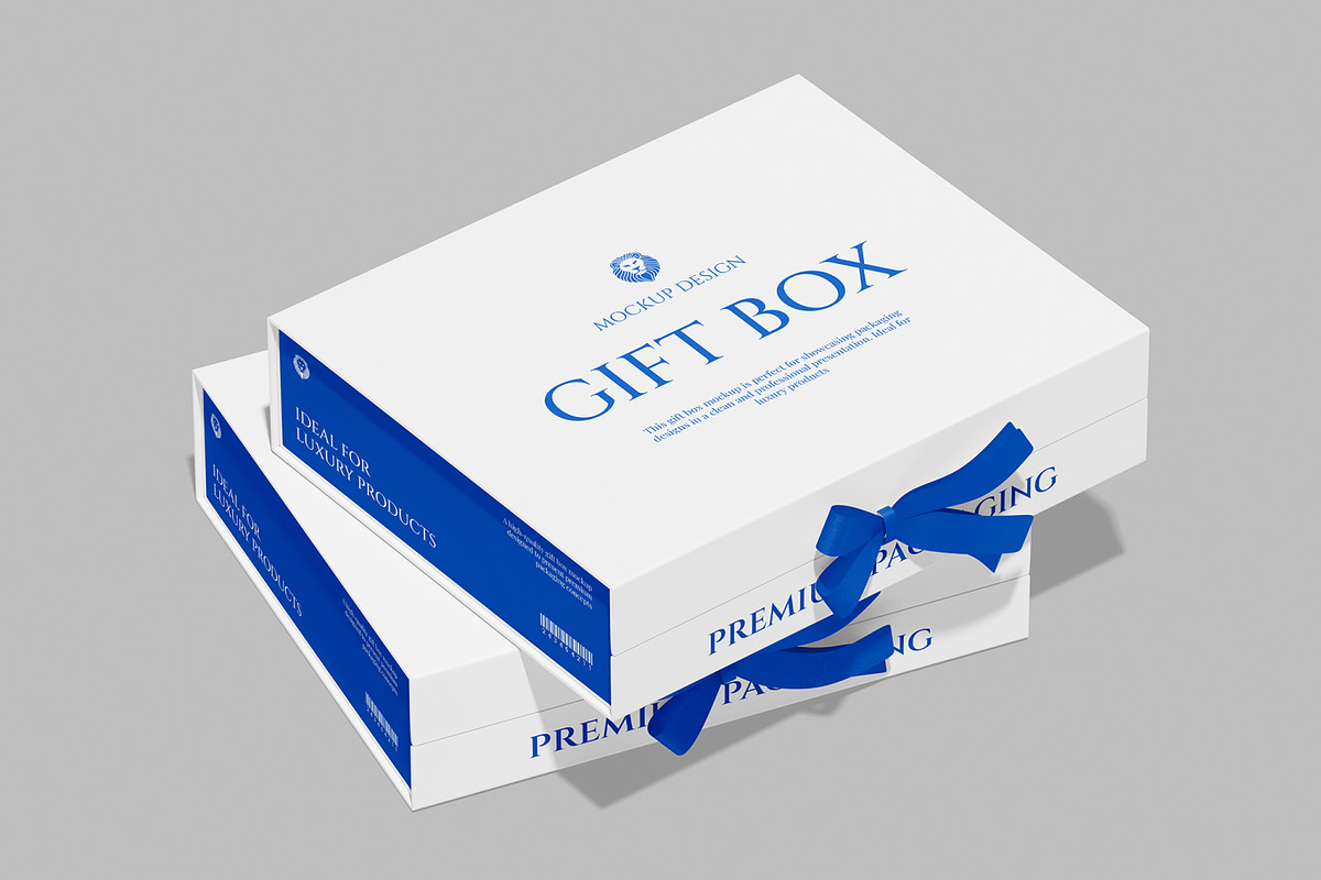 Gift Box Mockup, a Packaging Mockup by Unerispace (Photo 4 of 5)