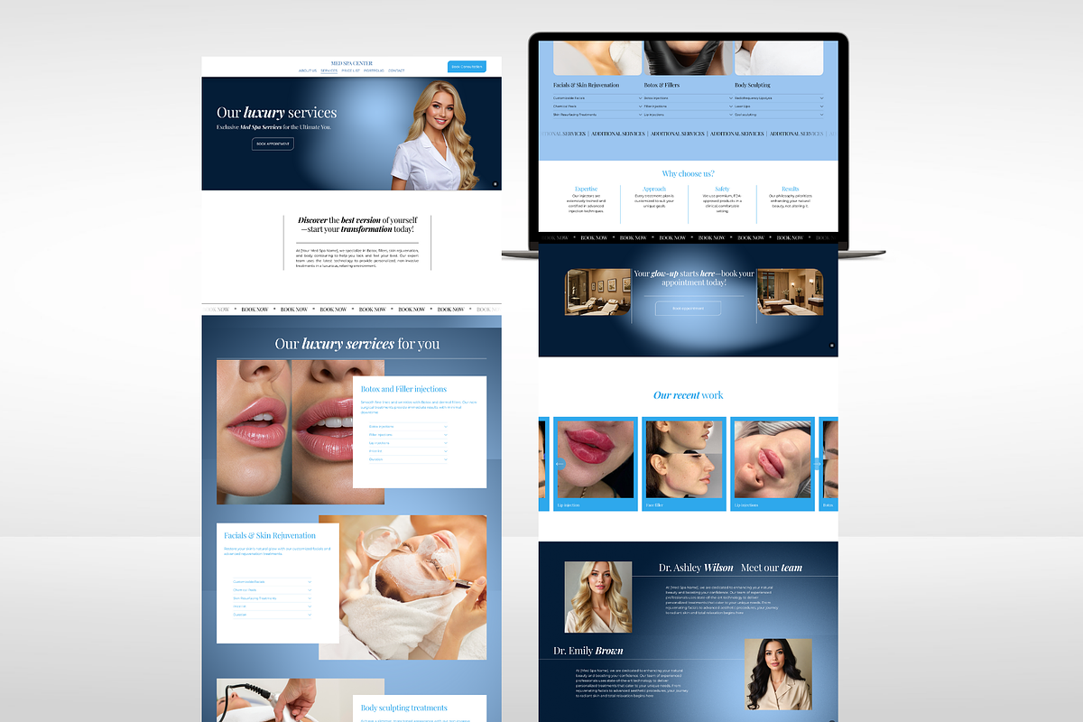 Medspa Website Squarespace Templates, a Squarespace Template by Design Pro Templates (Photo 5 of 7)