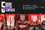 5 Boxing Flyer Templates, a Flyer Template by Bornx Design (Thumbnail 1 of 6)