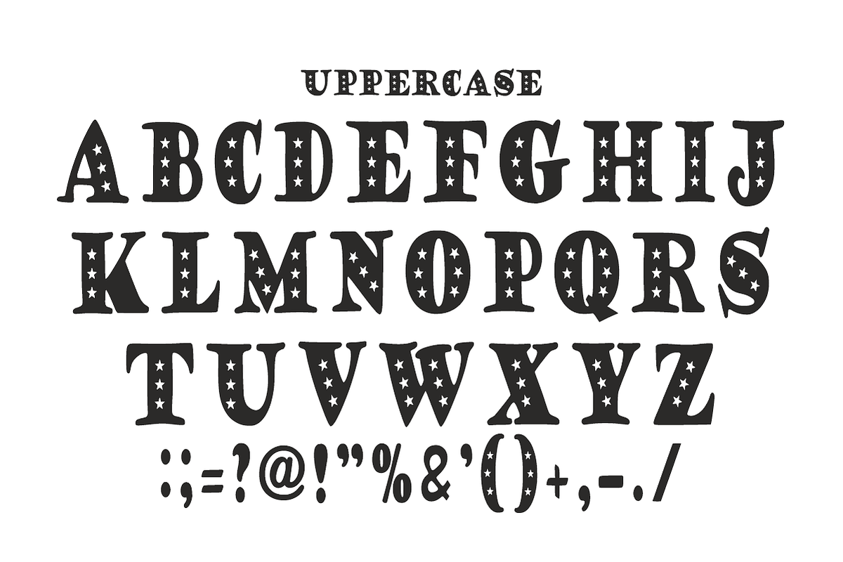 Star Christmas- Festive Holiday Font, a Serif Font by KiddoGlyphs Studio (Photo 6 of 6)