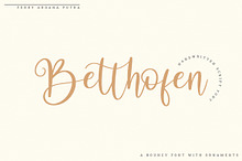 Betthofen | Handwriting Bouncy Font