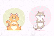 Cute yoga cats, an Animal Illustration by JulianArt (Thumbnail 3 of 3)