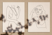 15 Minimalist Woman Line Art, a Decorative Illustration by Miracles Everywhere (Thumbnail 6 of 9)