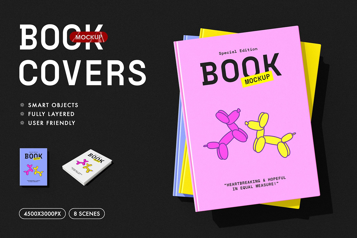 Book Mockup Collection, a Pens & Pencil Mockup by Design Squad (Photo 1 of 9)