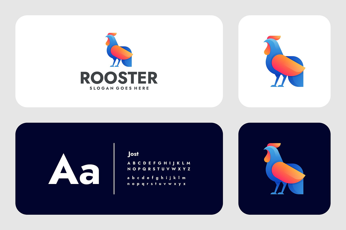 Gradient Modern Rooster Logo Design, a Branding & Logo Template by Artnivora.Std (Photo 2 of 4)