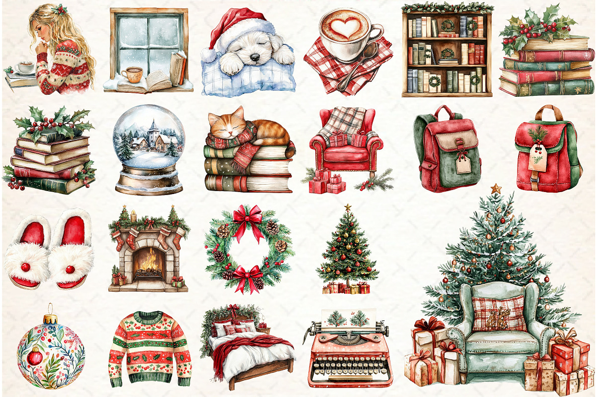 Cozy Christmas Planner Clipart, an Illustration by Libby Wishes (Photo 2 of 6)