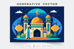 A colorful flat illustration showcas, a Graphic by SouravDesign