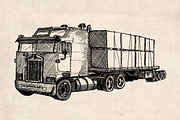 American Trucks Drawings Pack, an Illustration by Doggy Days (Thumbnail 3 of 7)