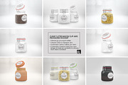 10 Clear Container Packaging Mockups, a Cups & Container Mockup by INCDesign (Thumbnail 5 of 20)