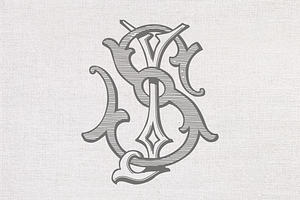 JS vintage monogram