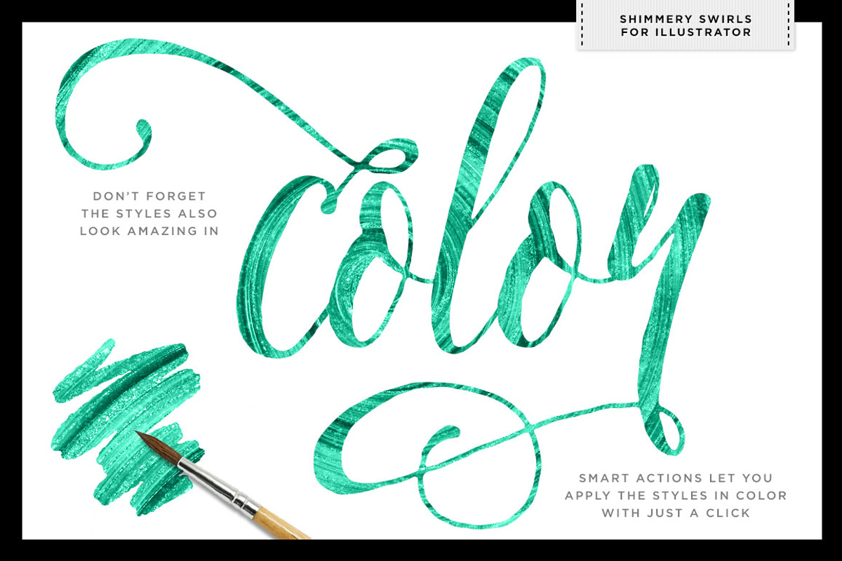 Shimmery Gold Styles for Illustrator, a Palette Add-On by Creators Couture (Photo 3 of 5)