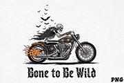 Bone to Be Wild Skeleton Biker SVG, an Illustration by CrexoraLab (Thumbnail 1 of 4)