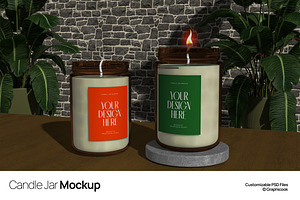 Candle Jar Mockup, a Cups & Container Mockup by graphicook