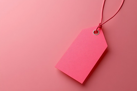 Pink tag on pastel bg, an Arts & Entertainment Photo by Beautiful things