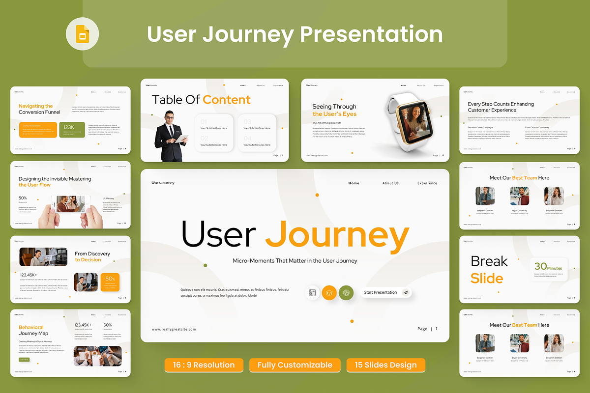 User Journey Presentation, a Presentation Template by Annora Studio (Photo 1 of 7)