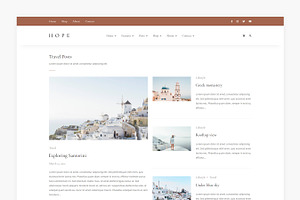 Hope - WordPress Blog & Shop Theme