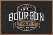Bourbon Label typeface, a Script Font by VozzyStock (Thumbnail 1 of 6)