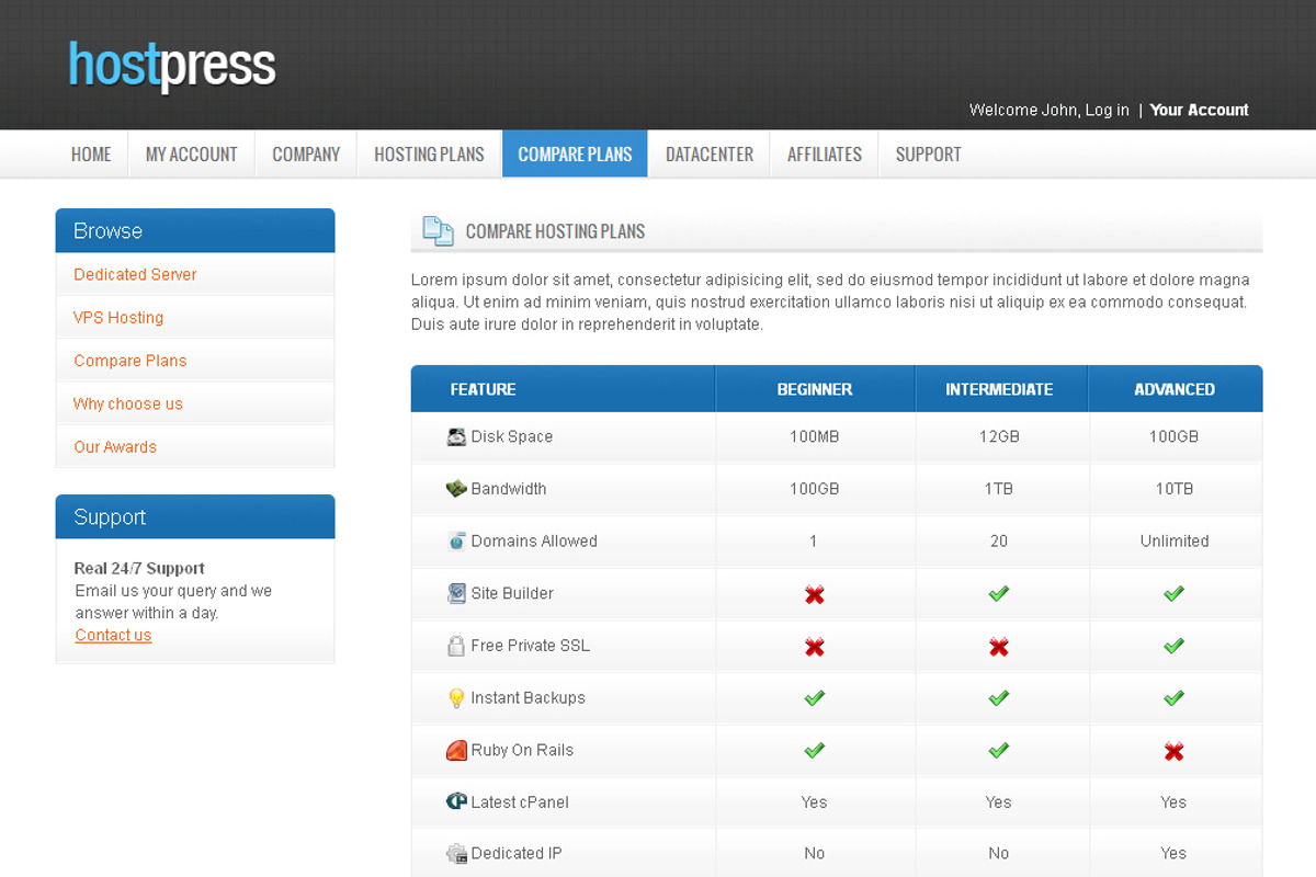 HostPress HTML Template, a Websites & App Template by templatation (Photo 5 of 5)