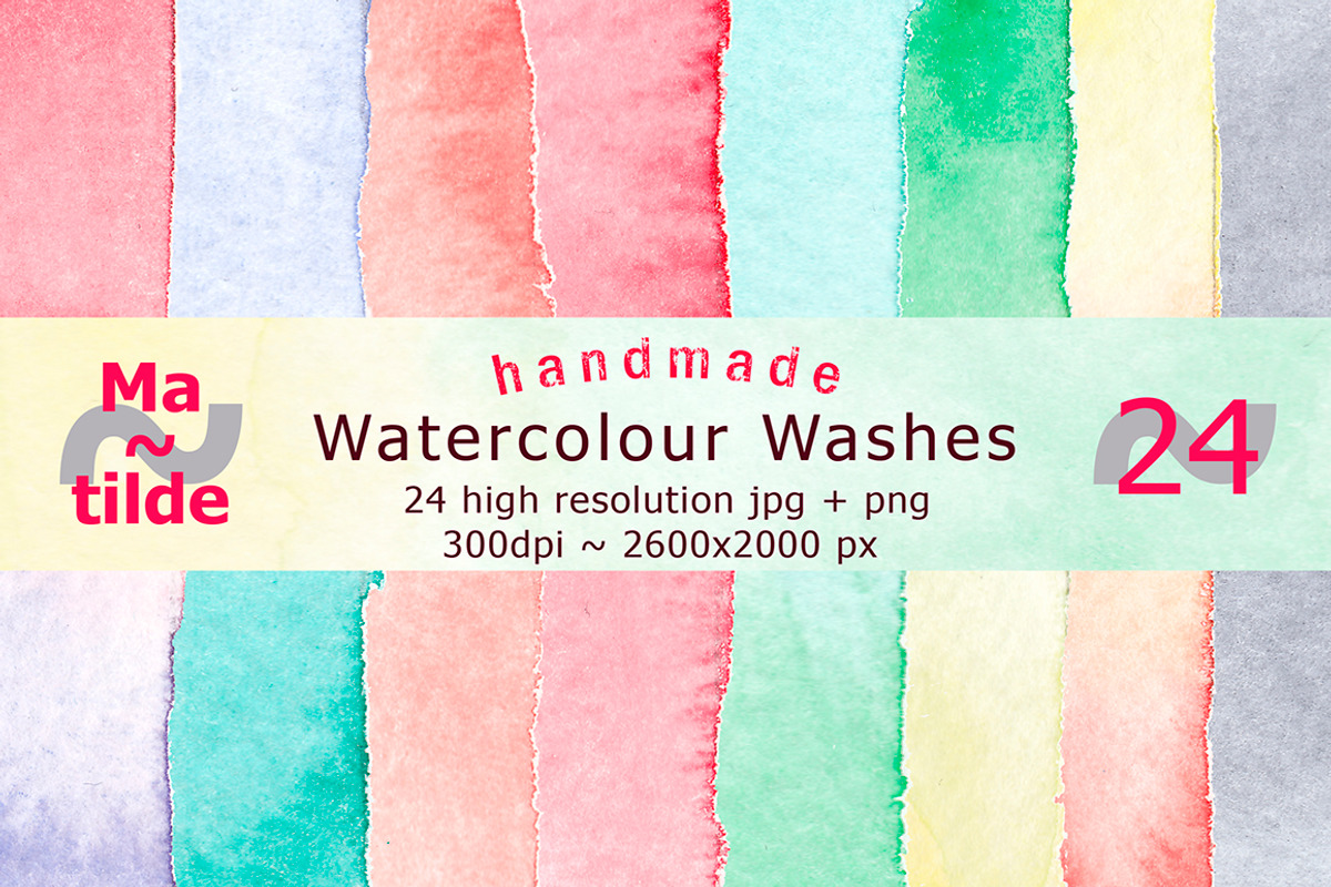 Watercolour Washes, a Texture Graphic by MatildeGraphics (Photo 1 of 6)
