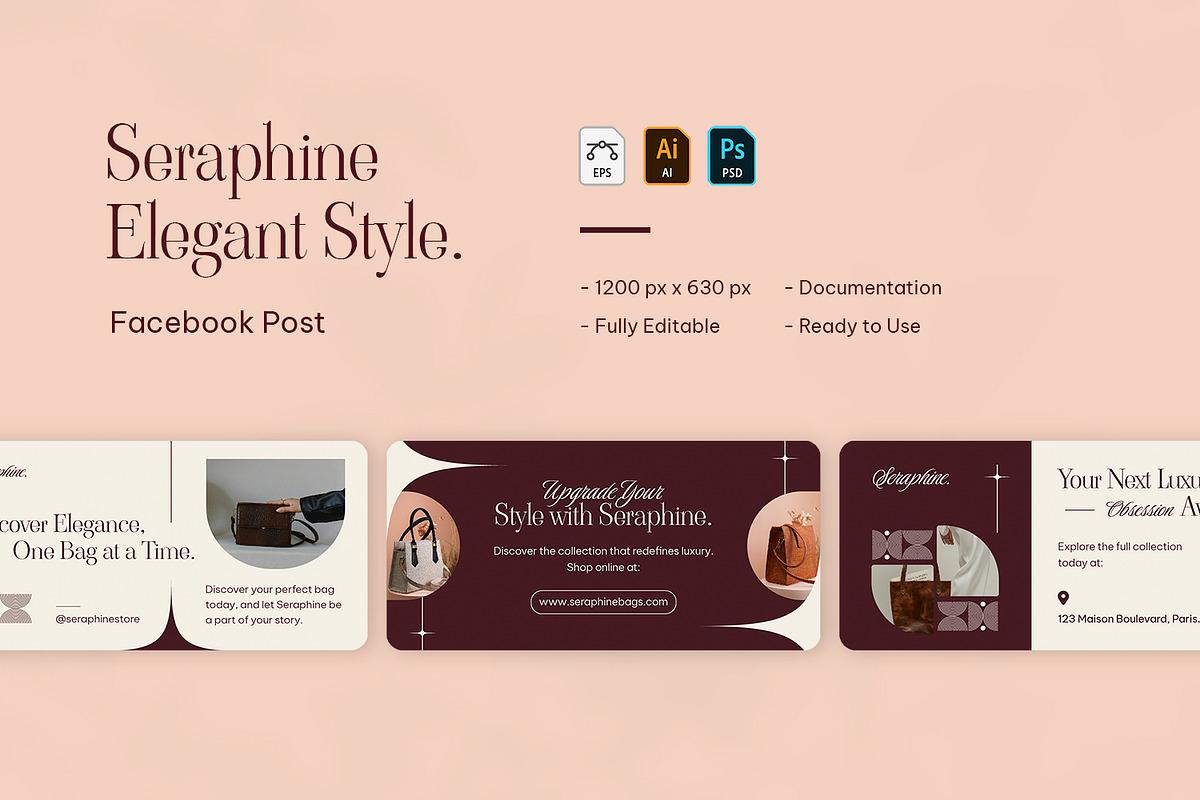 Elegant Style - Facebook Post, a Social Media Template by VUNIRA (Photo 1 of 3)