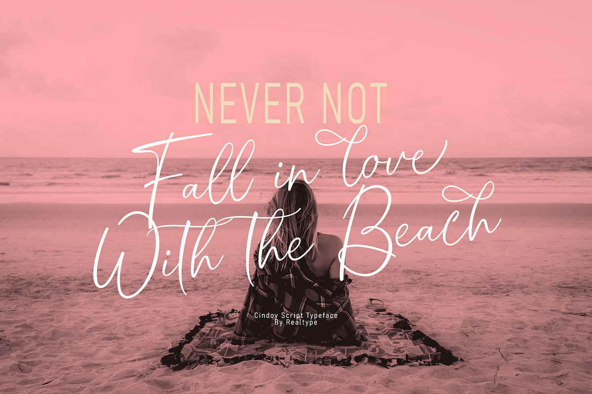 Cindoy Script, a Script Font by Realtype (Photo 2 of 7)