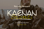 Kaenan Srivati - Handwritten Duo, a Handwritten Font by Boril Std (Thumbnail 1 of 10)