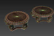 Coffee Table - Art Deco, a Furniture 3D Model by Video Game Assets (Thumbnail 2 of 2)