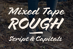Mixed Tape Rough Font Duo (50% off)