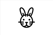 Set of Rabbit line art logo design, a Branding & Logo Template by Vectorium Studio (Thumbnail 5 of 6)