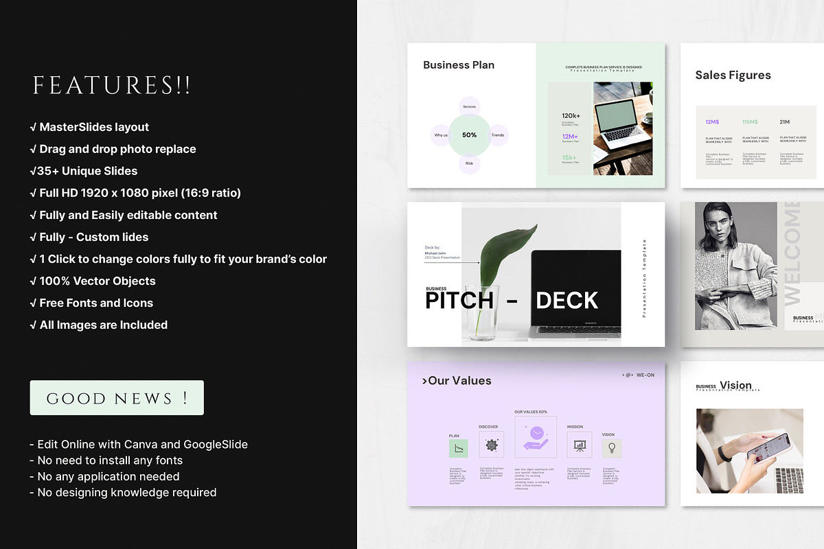 Business Pitch Deck PowerPoint, a Presentation Template by Studio Industry (Photo 4 of 11)