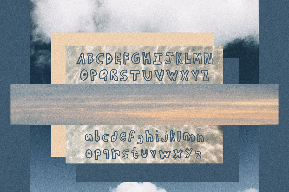 WAVE BLOCKS - a handwritten font preview 2