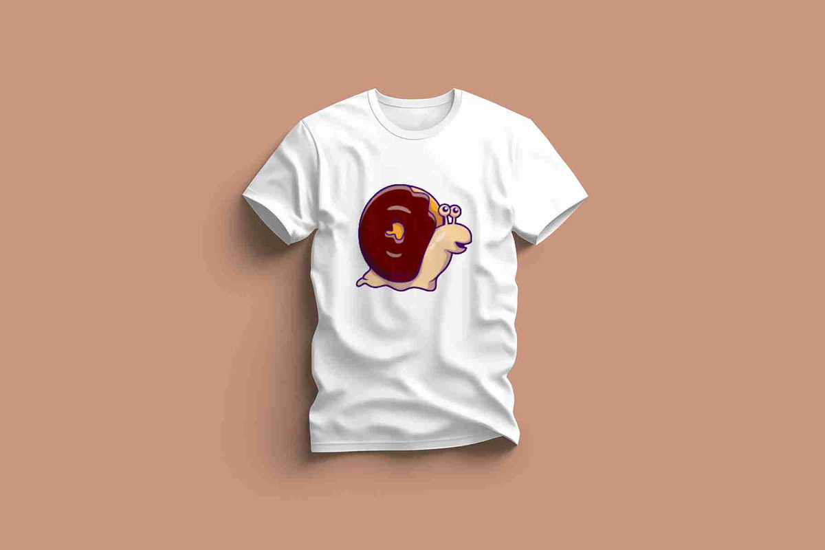 Cute Snail Doughnut Cartoon Vector, a Food Illustration by Artstorystudio (Photo 3 of 3)