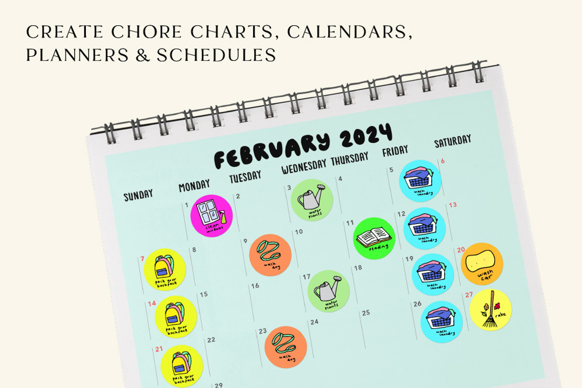 Kids Chores Clipart Set, an Education Illustration by Lemonade Pixel (Photo 5 of 7)