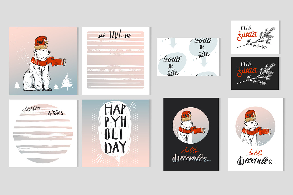 Dear Santa Christmas set, a Card Template by Anastasy_helter (Photo 7 of 10)