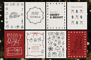 Hand drawn Christmas, vector doodles, a Seasonal Illustration by harmonia_green_art (Thumbnail 4 of 9)