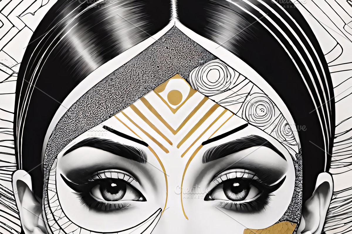 “Graphic Goddess Portraits” bundle, an Illustration by ETARA by Mea Hau (Photo 4 of 6)