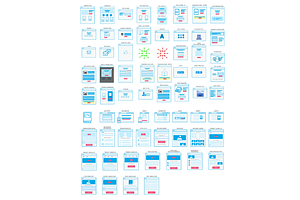 Sales Funnel Kit Icon Set Updated