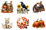 Fall Autumn Clipart, an Illustration by cherrydesign (Thumbnail 3 of 3)