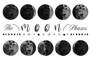 Moon Phases Watercolor Set, a Decorative Illustration by YenzArtHaut (Thumbnail 2 of 2)