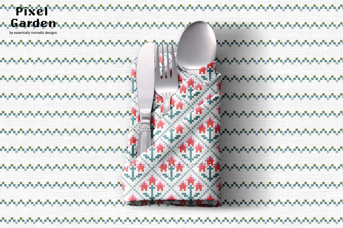 Modern Pixel Geometric Patterns, a Pattern Graphic by Essentially Nomadic (Photo 6 of 10)