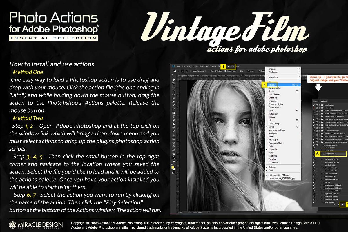 Actions for Photoshop / Vintage Film, an Action Add-On by Miracle_Design (Photo 43 of 43)