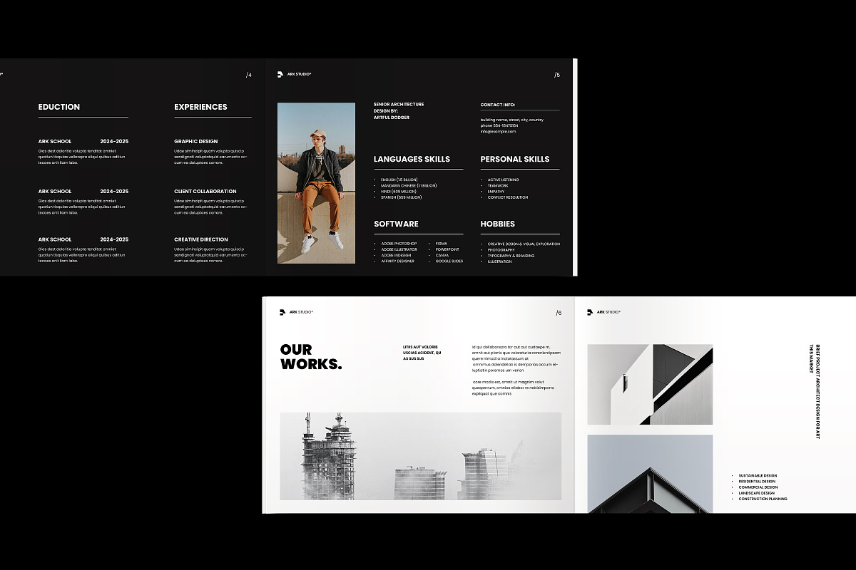 Architecture Portfolio Template, a Brochure Template by ArtisanaAura (Photo 5 of 16)