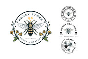 HONEY BEE LOGO & BADGE SET, a Branding & Logo Template by grindstudio (Thumbnail 13 of 13)