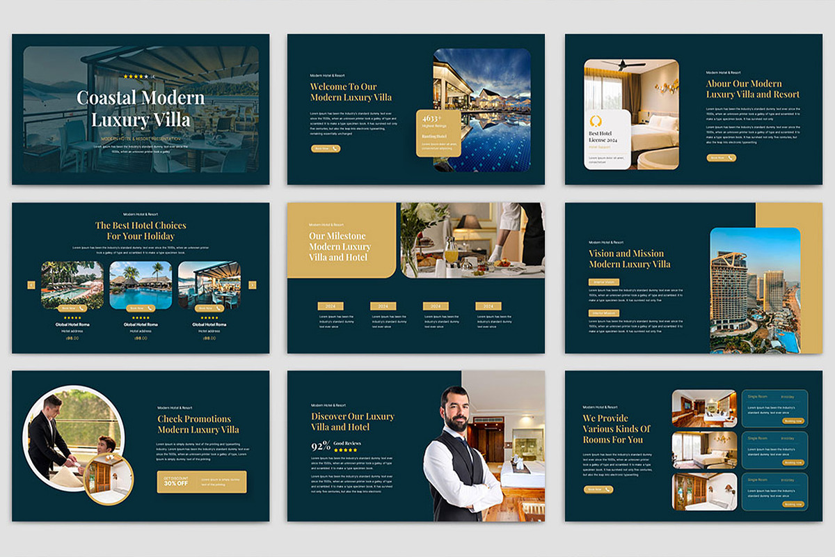 Coastal Presentation Template, a Presentation Template by TypeMakers (Photo 3 of 5)